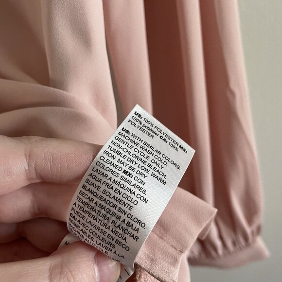 White House Black Market XS Pink Relaxed Button Front Long Sleeve Soft Shirt NWT - Picture 12 of 14